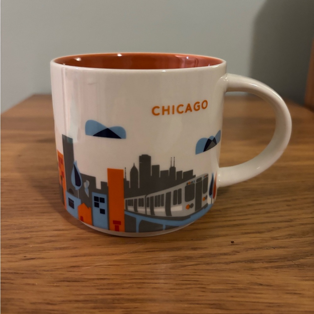 Starbucks Chicago You Are Here Collection skyline 2013 ceramic mug 14 ounces